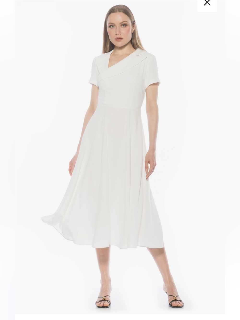 Alexia Admor $250 Jackie Asymmetric Collared Dress